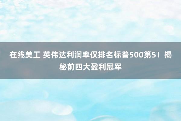 在线美工 英伟达利润率仅排名标普500第5！揭秘前四大盈利冠军